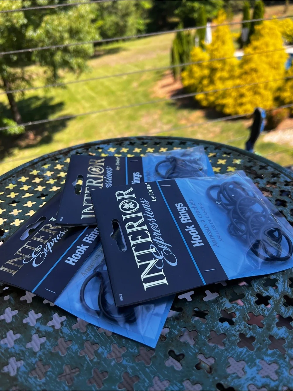 Vintage Dritz Interior Expressions Hook Rings Lot of 4 NOS Curtain Hardware Sewi